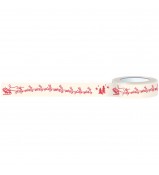 October Afternoon Silent Night 8 Tiny Reindeer washi tape